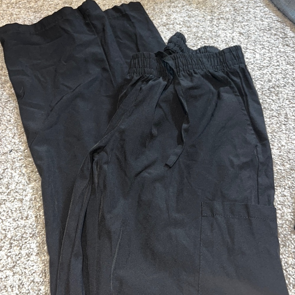 Black scrub bottoms